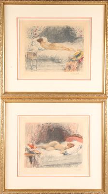 Antoine CALBET (1860-1942) Nues allongées
