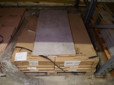 une pile de boîtes posées sur une palette