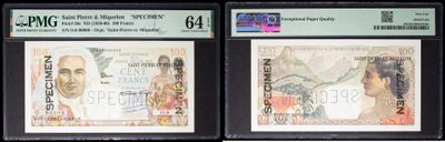three different types of bank notes are displayed on a black background