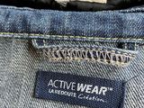 the back of a pair of jeans with a label on it