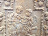 an image of a stone carving of a man on a horse