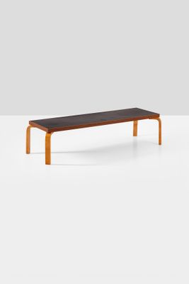 an image of a wooden bench on a white surface