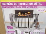the baby gate is open and ready to be opened