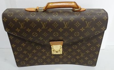 Porte-documents Louis Vuitton en toile Monogram avec finitions dorées