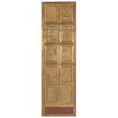 Paire de Portails en Bronze Doré du XIXe-XXe Siècle