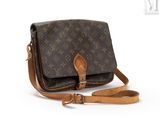 Sac à bandoulière Louis Vuitton en toile Monogram et cuir