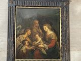 a picture of a painting on the wall of a building