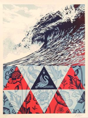 FAIREY Shepard dit Obey (1970-). Wave of Distres. Sérigraphi…