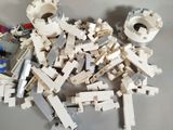 a pile of legos sitting on top of a table