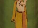 an old painting of a man drinking water from a bottle