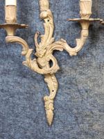 DEUX PAIRES D'APPLIQUES à deux bras de lumière en laiton et … (photo 5)