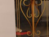 a mirror that has a picture of a deer on it