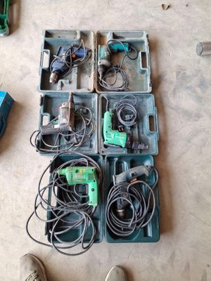 Lot de six visseuses filaires électriques de marques diverse…