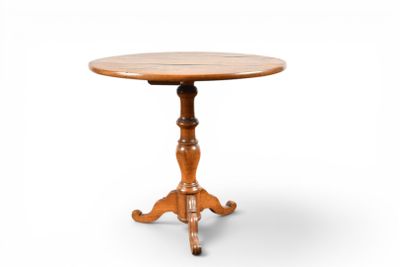 an image of a small table with a wooden top