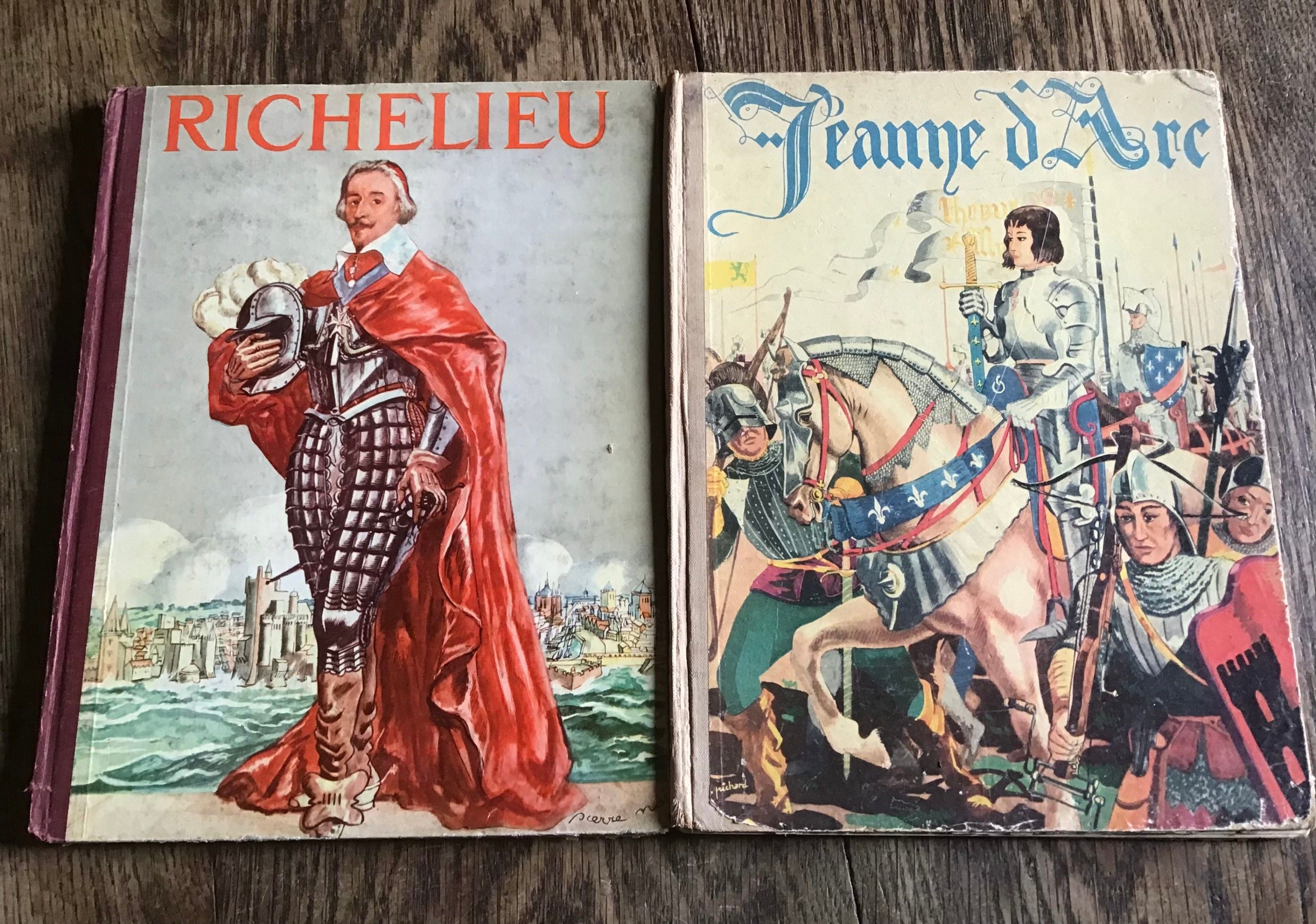 Pierre Noel et Robert Burnand Jean Jacques Pichard et Héron de Villefosse Richelieu 1954 Jeanne d’arc 1936 Chez Gründ