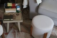 Lot avec canapé tissu, un fauteuil moderne tissu imitation l… (photo 3)