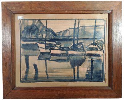 a picture of a picture of a boat in the water