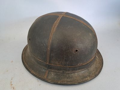 a helmet that is sitting on a table