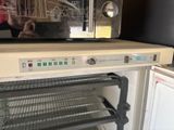 a toaster oven that is sitting on top of a counter