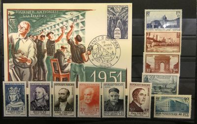 une image représentant un ensemble de timbres sur lesquels figurent des hommes