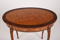 Table de salon en placage de bois de rose et palissandre à d… (photo 2)