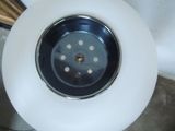 a close up of a sink with a drain in it