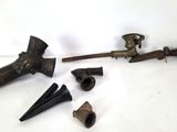several different types of tools are displayed on a white surface