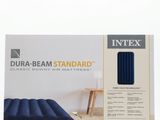 intex dura - beam standard inflatable air mattress with built in pump