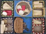 a box filled with different types of items in it