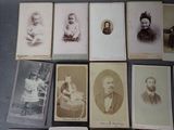 several old black and white photographs of people and children