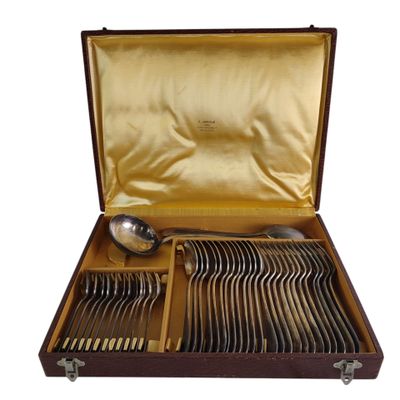 a wooden box with silverware in it on a white background