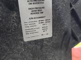 a close up of a tractor tire with a sticker on it ' s side