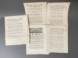 three pages of a book with a picture of a man on it