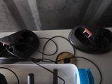 a white container with a bunch of electronics on top of it
