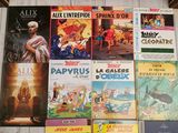 a lot of books that are on the table