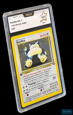 un gros plan d'une carte Pokémon sur laquelle figure une étoile