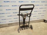 a close up of a hand truck with a handle on it
