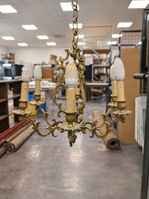 Suspension en bronze doré Diamètre : 50cm