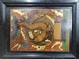 a picture of a picture of a dragon in a picture frame