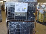 a cart that has a lot of luggage on it