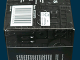 a close up of a box with a label on it