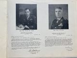 an old black and white photo of two men in military uniforms