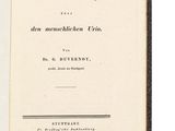 an open book with a black and white title on it