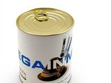 a can of coffee that is sitting on a table