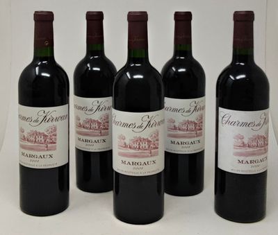5 bouteilles CHARMES DE KIRWAN, Margaux 2004