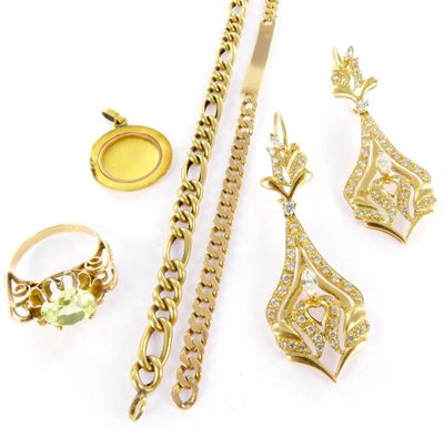several pieces of jewelry including rings, bracelets, and a ring