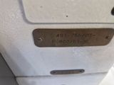 a close up of a sewing machine with a label on it
