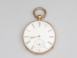 an antique pocket watch with roman numerals and roman numerals on the dial