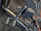 a close up of a machine in a gym
