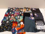several pairs of men ' s underwear are laid out on a table